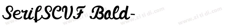 SerifSCVF Bold字体转换